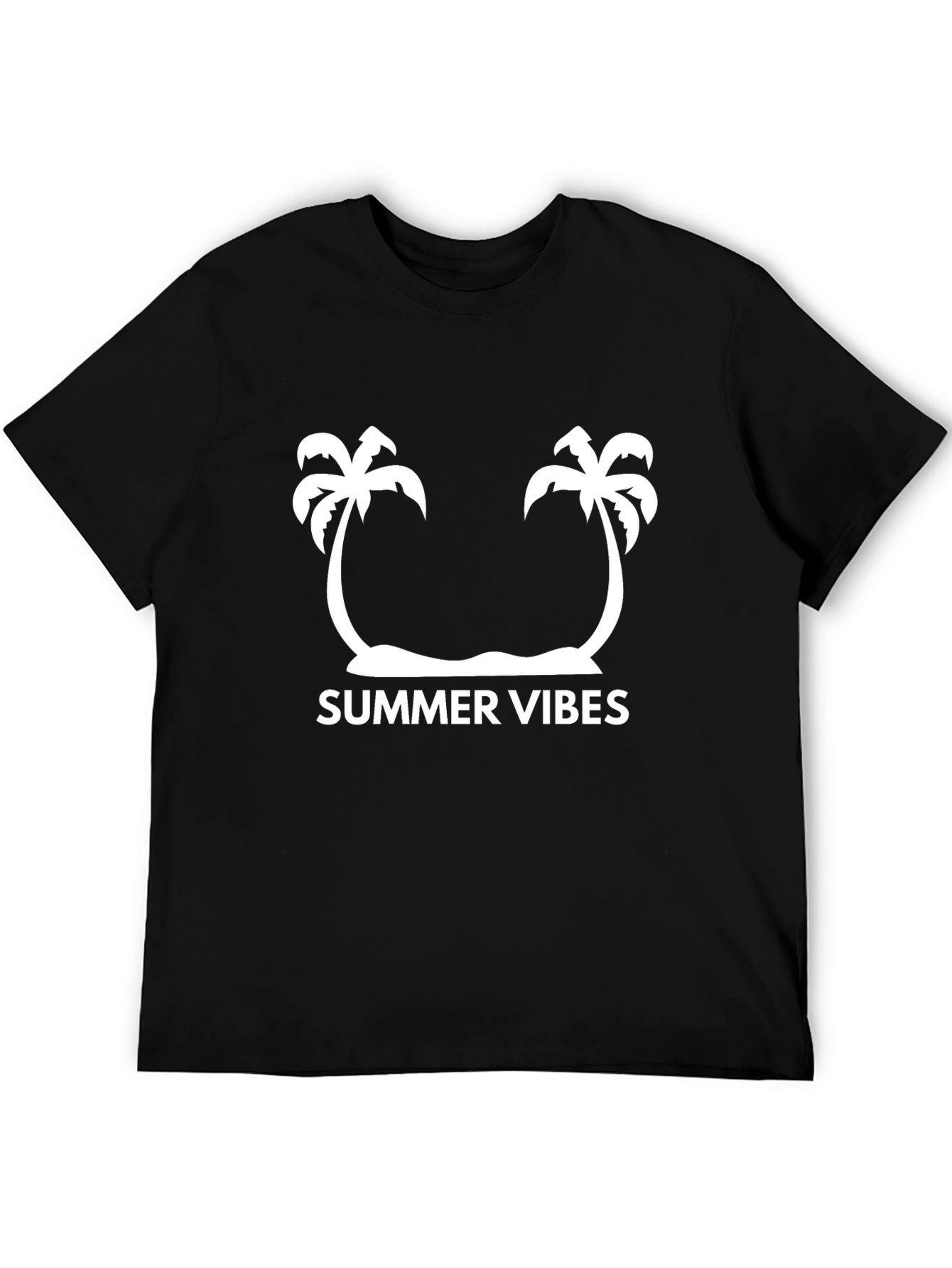 Summer Vibes Palm Tree Graphic Tee - Casual Style