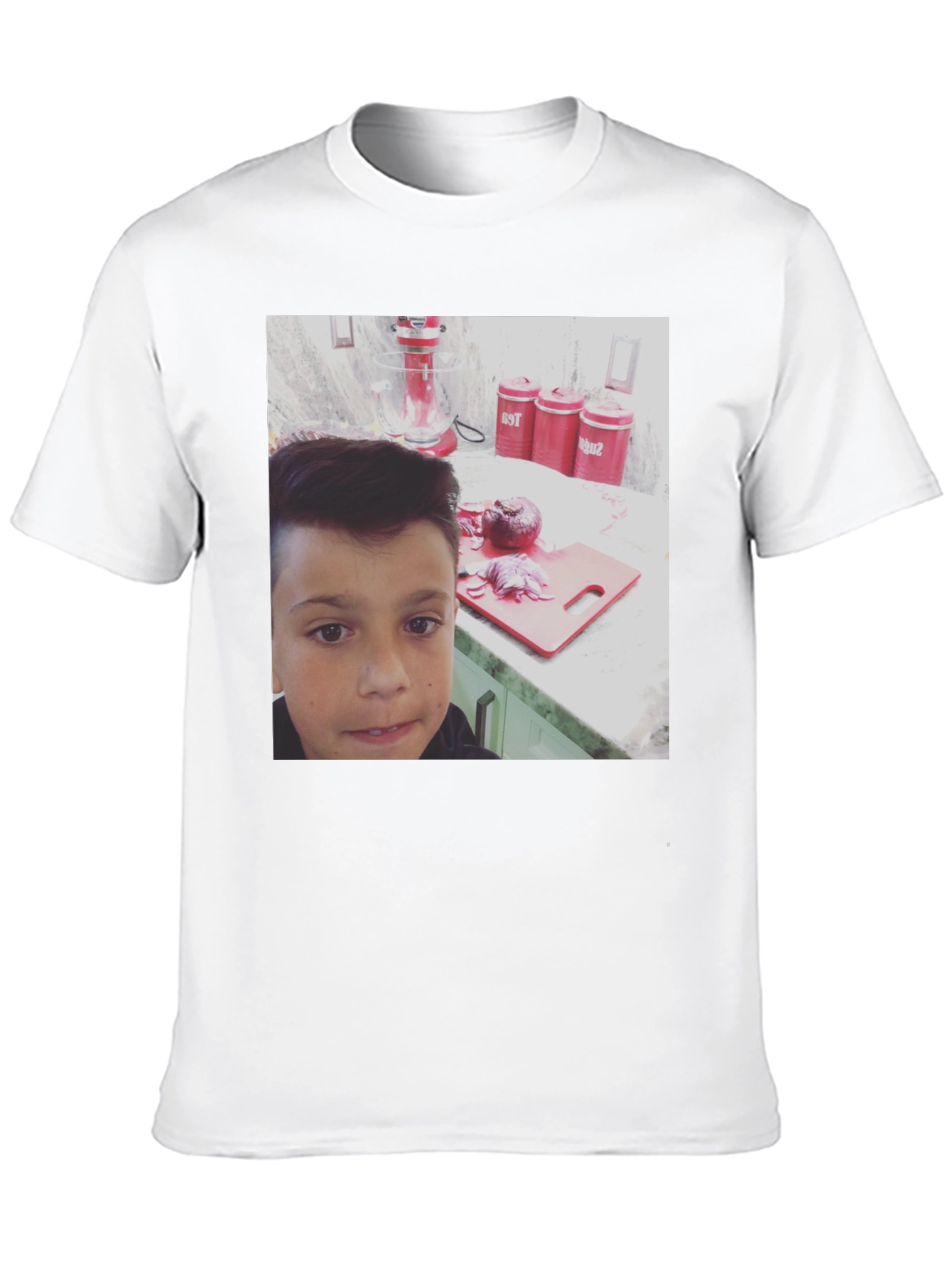 Graphic Tee - Boy with Kitchen Scene