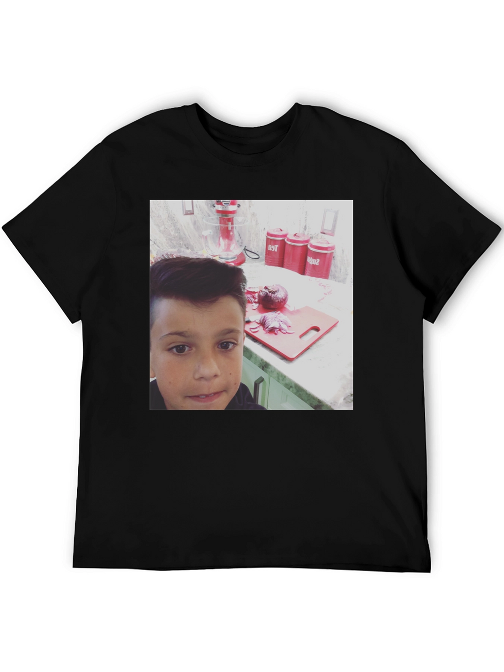 Graphic Tee - Boy with Kitchen Scene