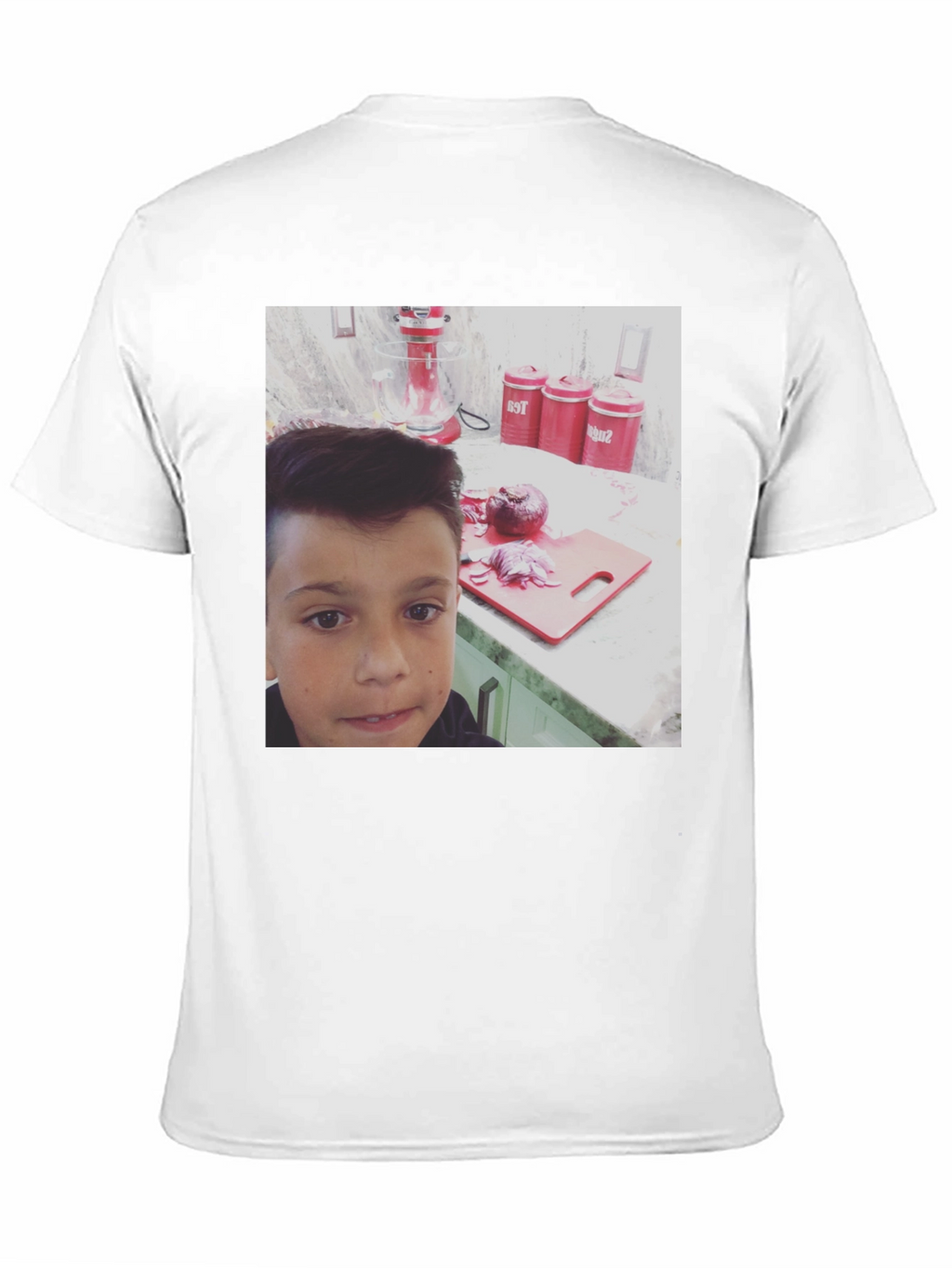 Graphic Tee - Boy with Kitchen Scene