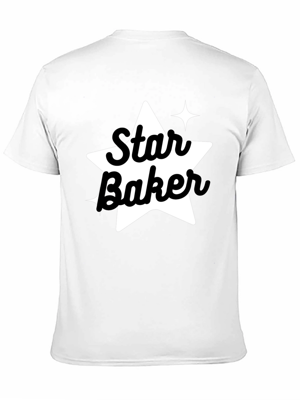 Star Baker Black Tee - Baking Enthusiast Apparel