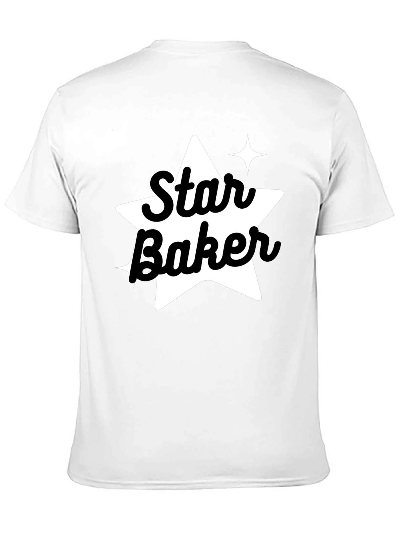 Star Baker Black Tee - Baking Enthusiast Apparel