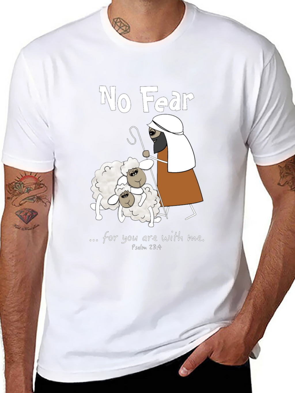 No Fear Psalm 23:4 T-Shirt