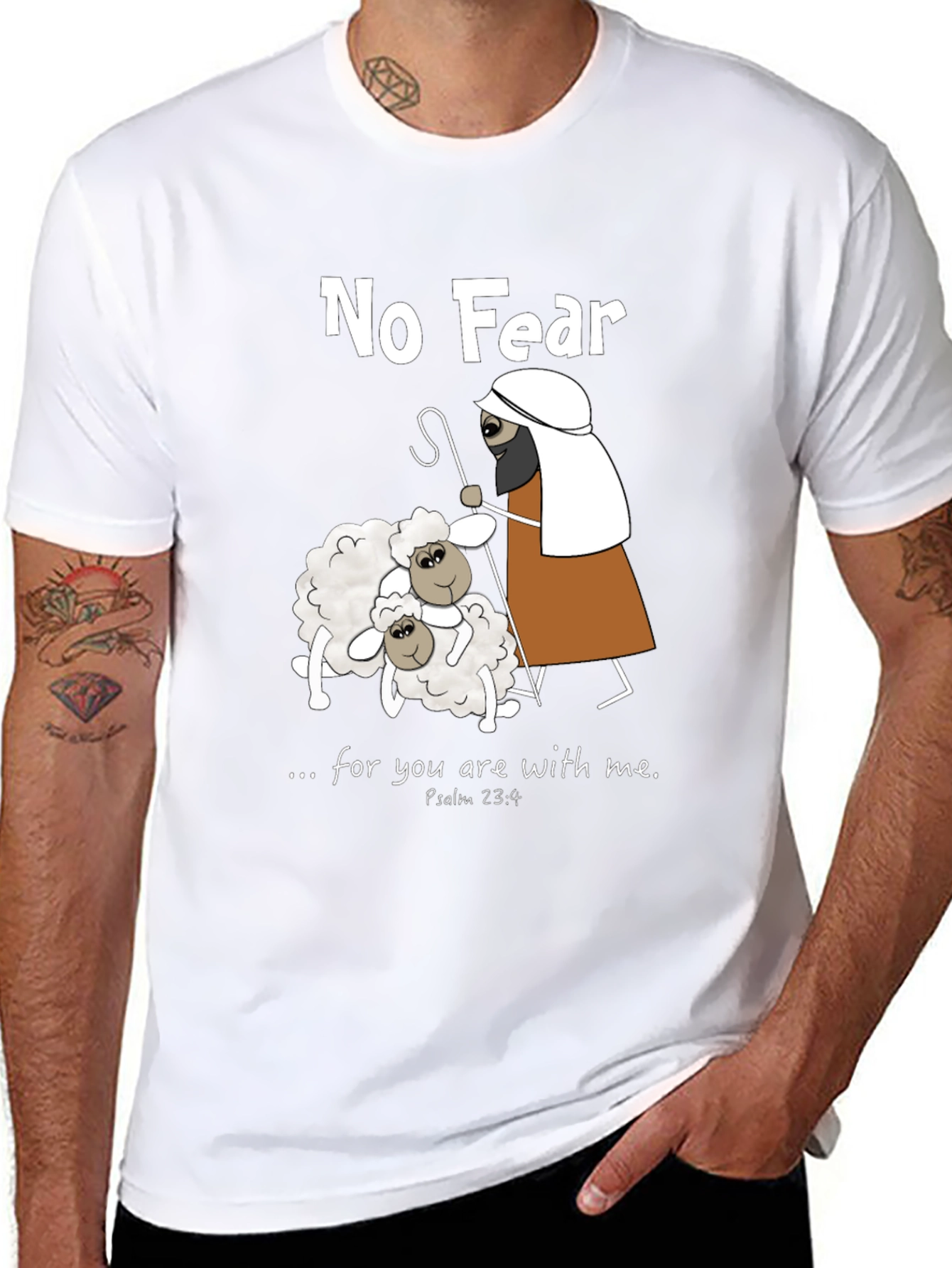 No Fear Psalm 23:4 T-Shirt