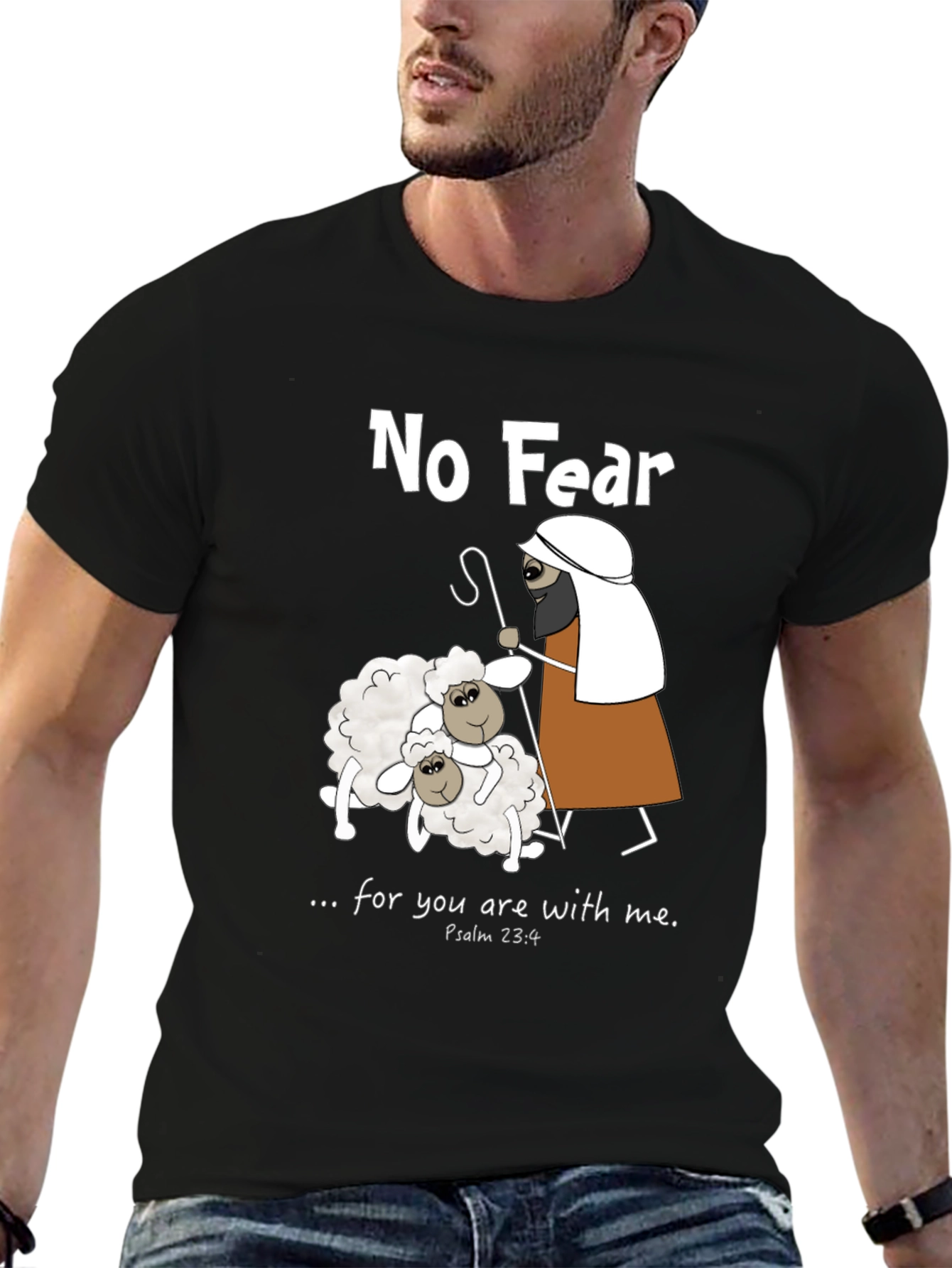 No Fear Psalm 23:4 T-Shirt