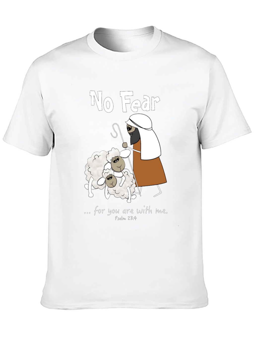 No Fear Psalm 23:4 T-Shirt
