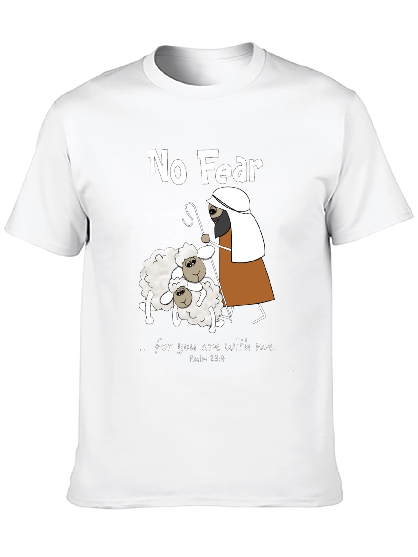 No Fear Psalm 23:4 T-Shirt