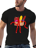Humorous Sausage Graphic T-Shirt