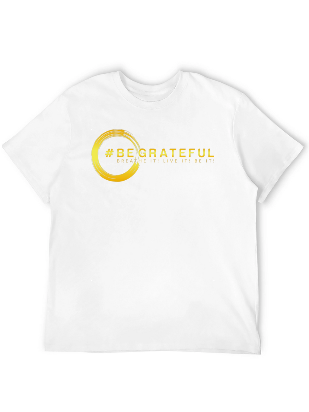 Be Grateful Graphic Tee - Motivational Black T-Shirt