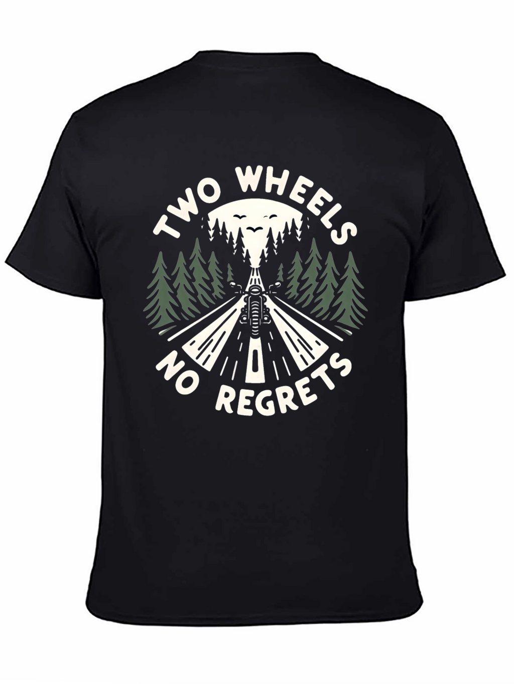 Two Wheels No Regrets Graphic T-Shirt