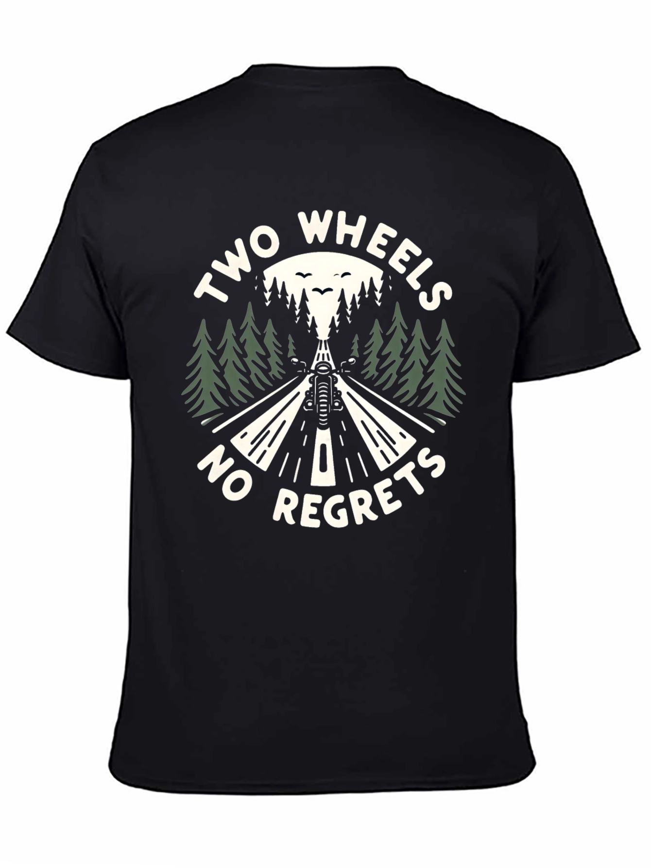 Two Wheels No Regrets Graphic T-Shirt