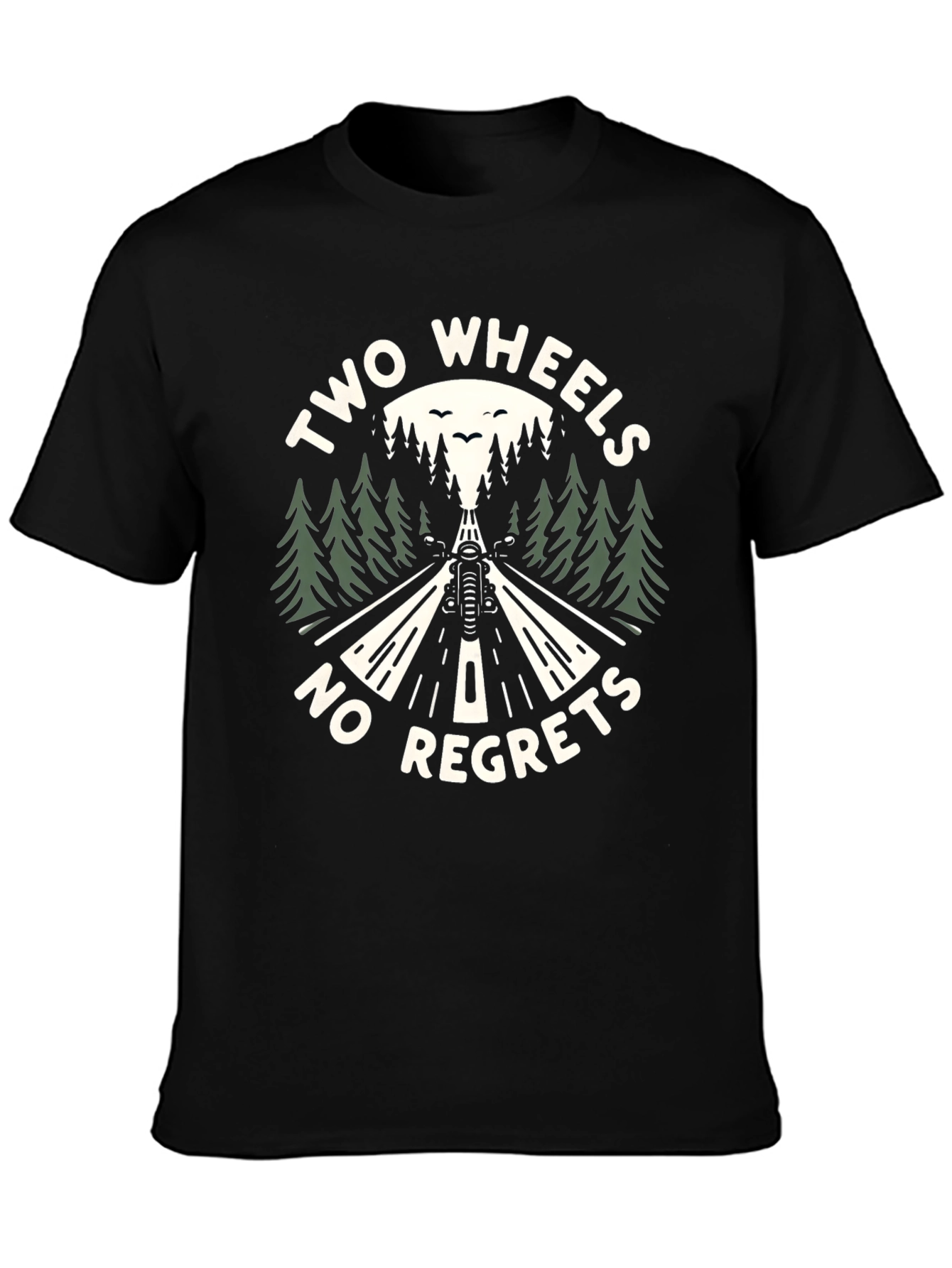 Two Wheels No Regrets Graphic T-Shirt