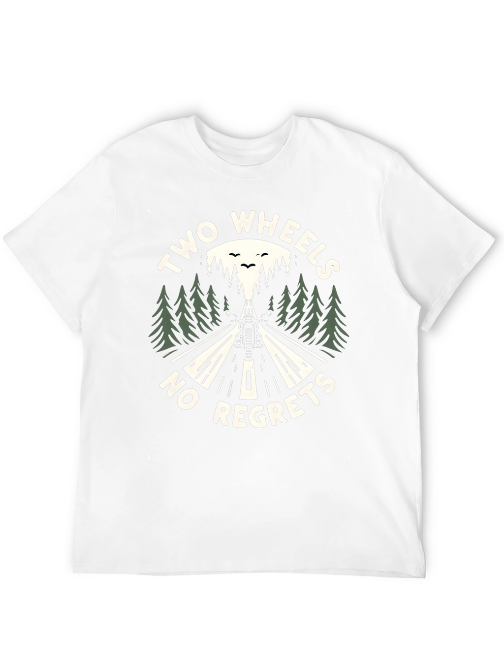 Two Wheels No Regrets Graphic T-Shirt