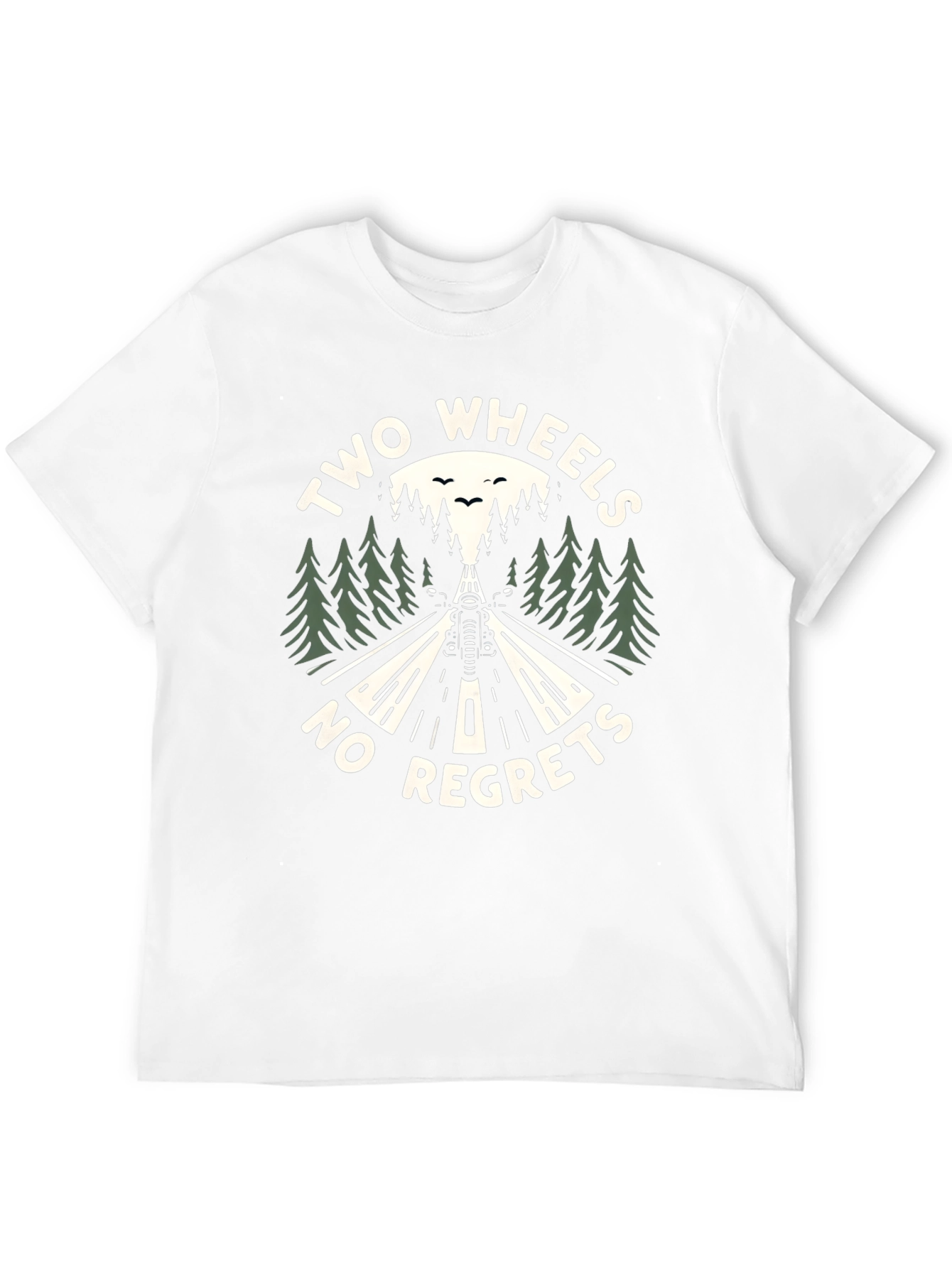 Two Wheels No Regrets Graphic T-Shirt