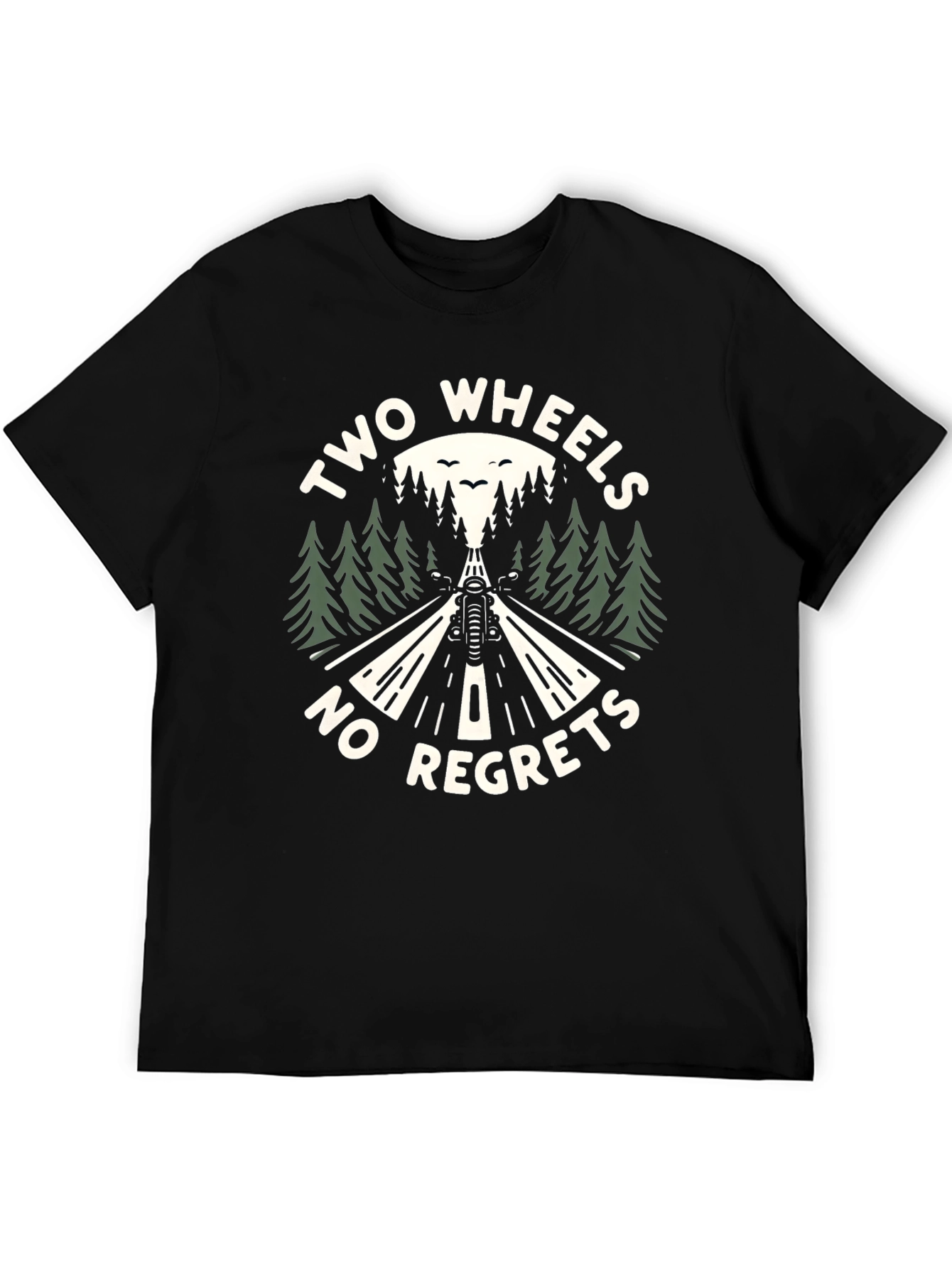 Two Wheels No Regrets Graphic T-Shirt