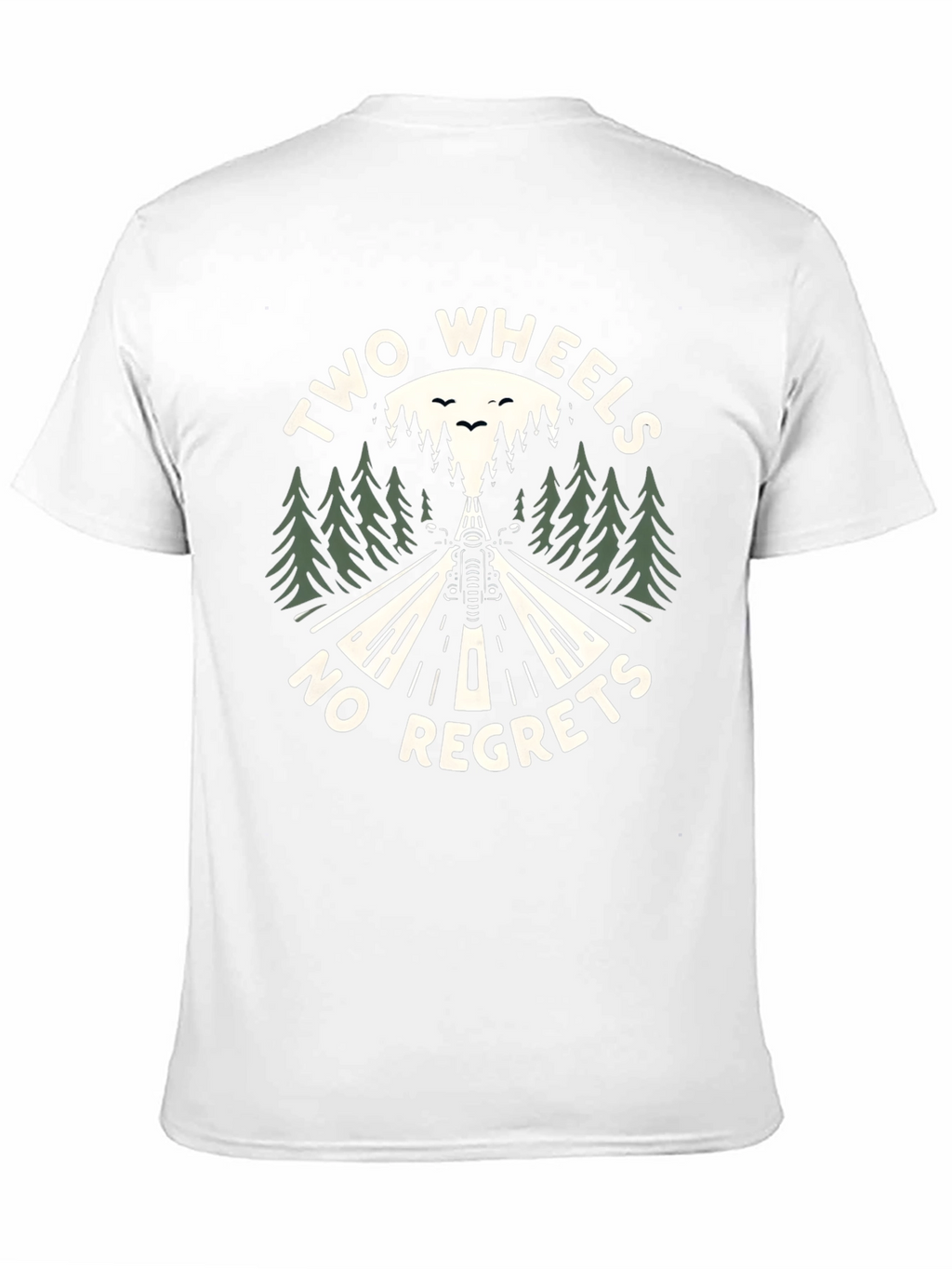 Two Wheels No Regrets Graphic T-Shirt