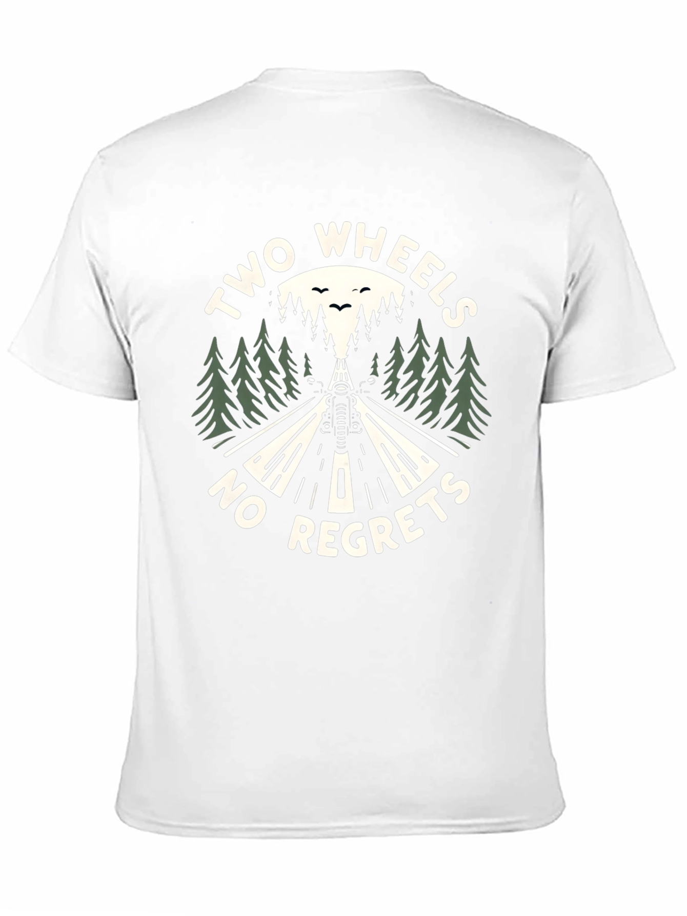Two Wheels No Regrets Graphic T-Shirt