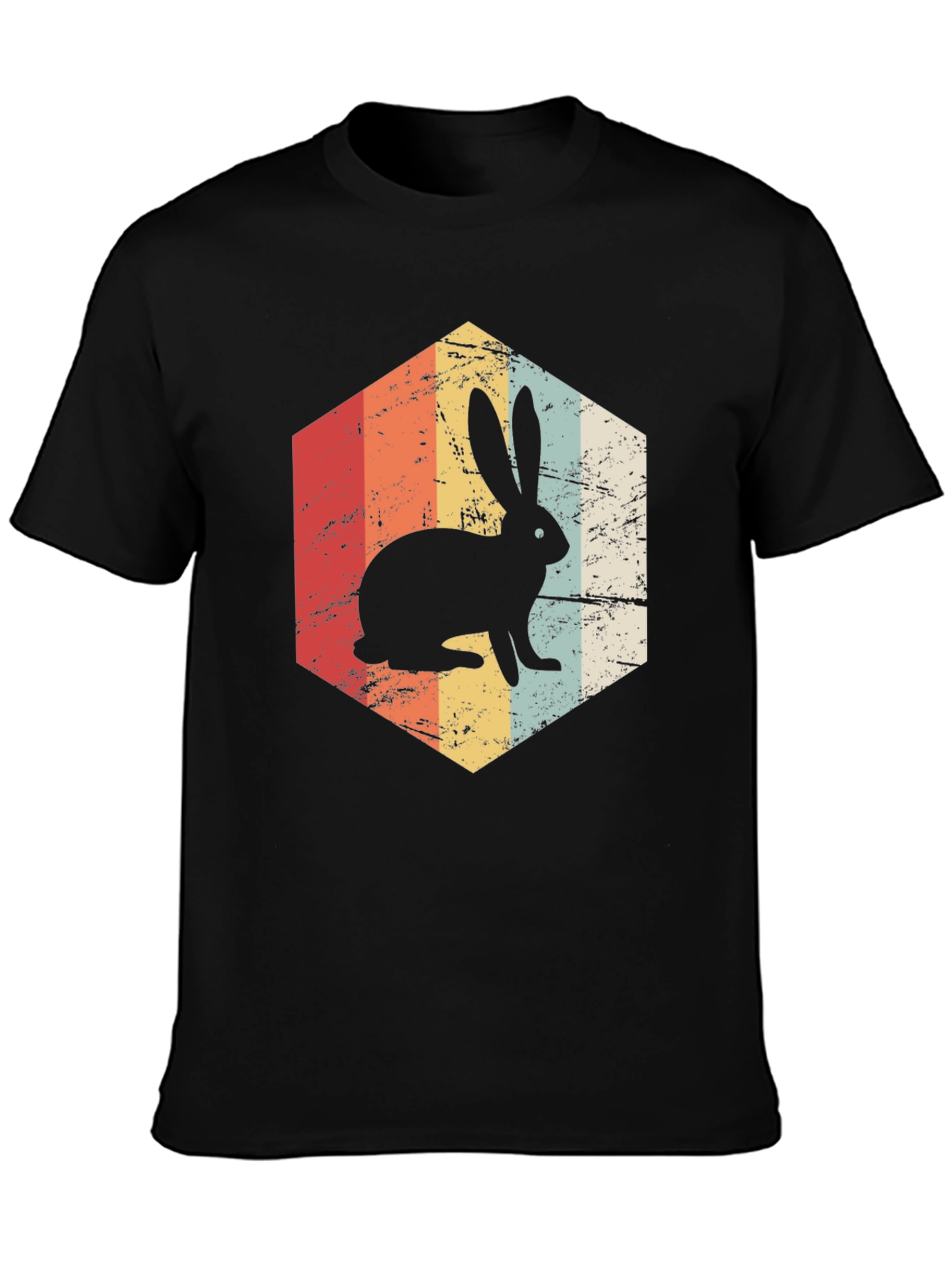 Retro Rabbit Graphic Tee - Vintage Style Shirt