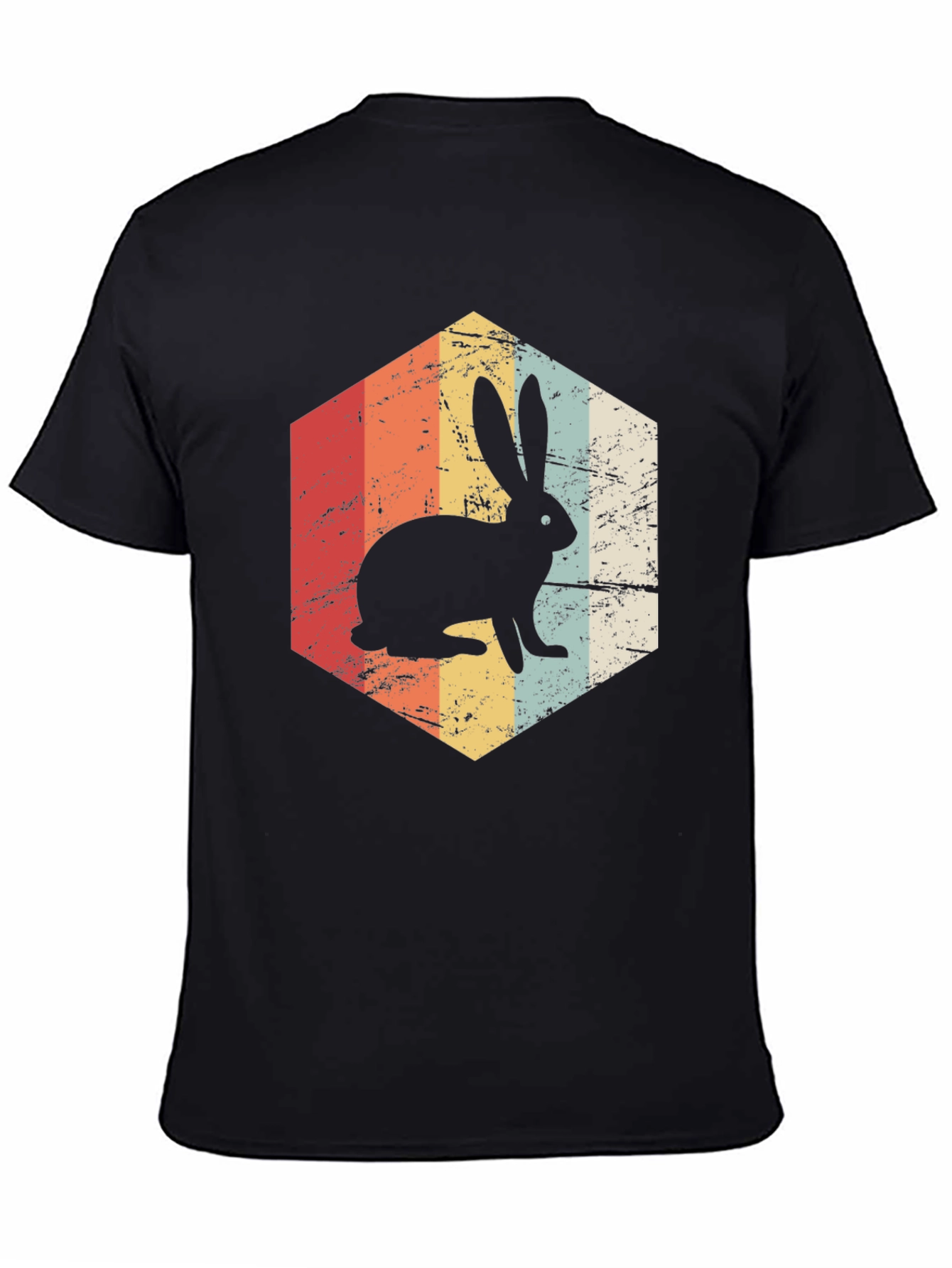 Retro Rabbit Graphic Tee - Vintage Style Shirt