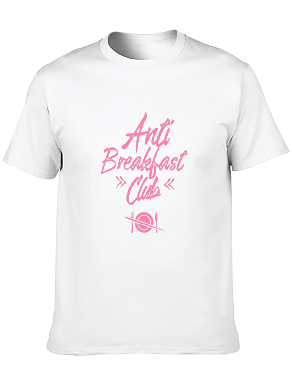 Anti Breakfast Club Graphic T-Shirt - Black Cotton Tee