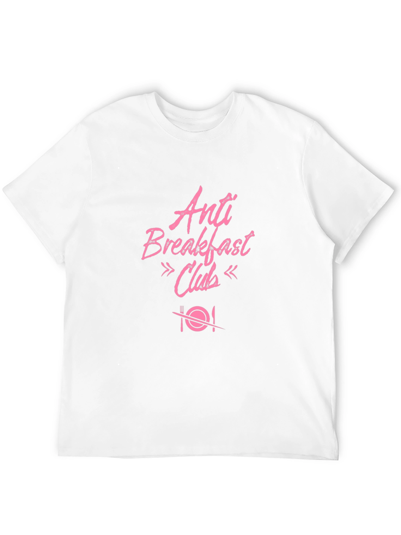 Anti Breakfast Club Graphic T-Shirt - Black Cotton Tee