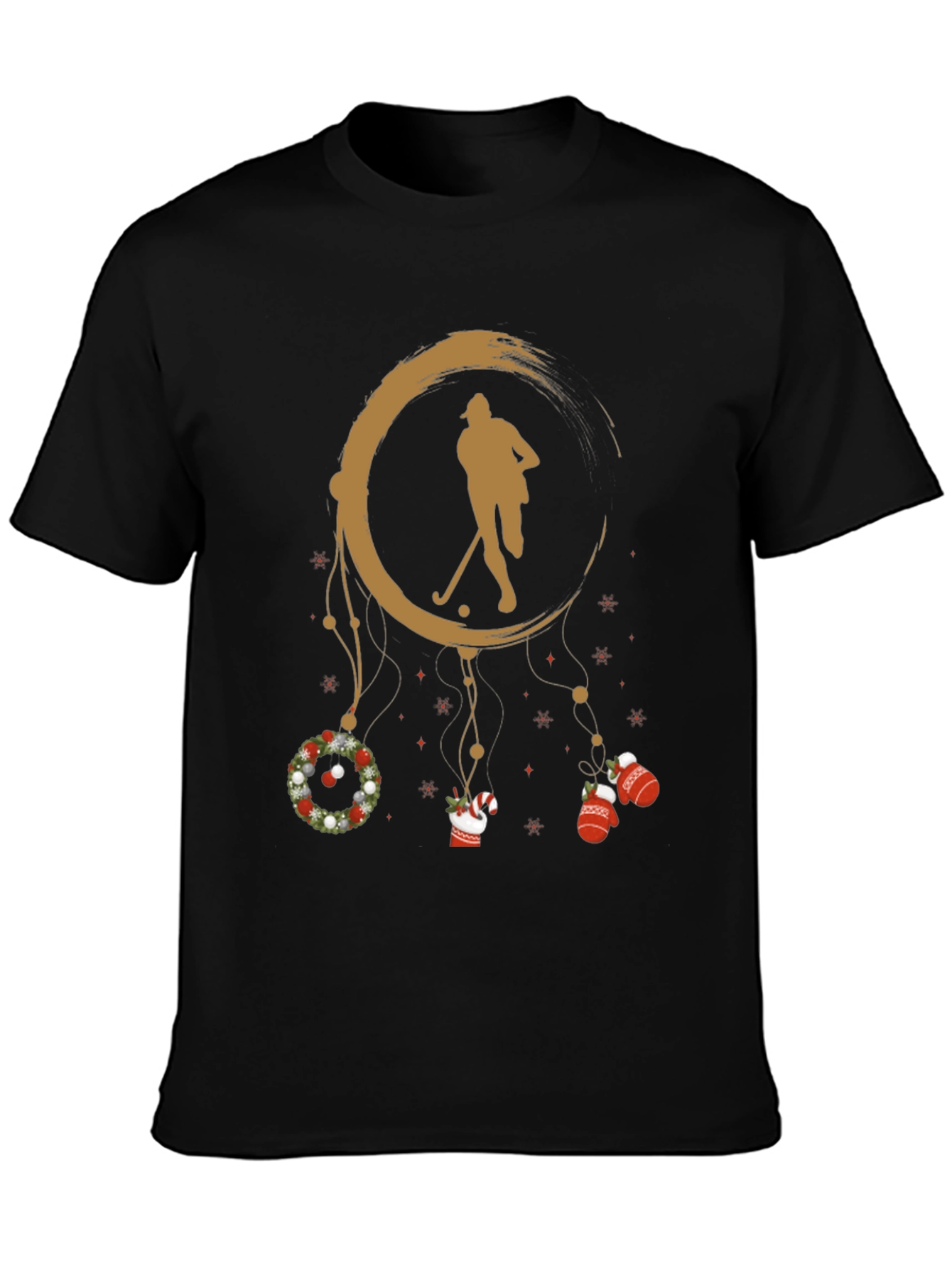 Festive Hockey Dreamcatcher Graphic Tee