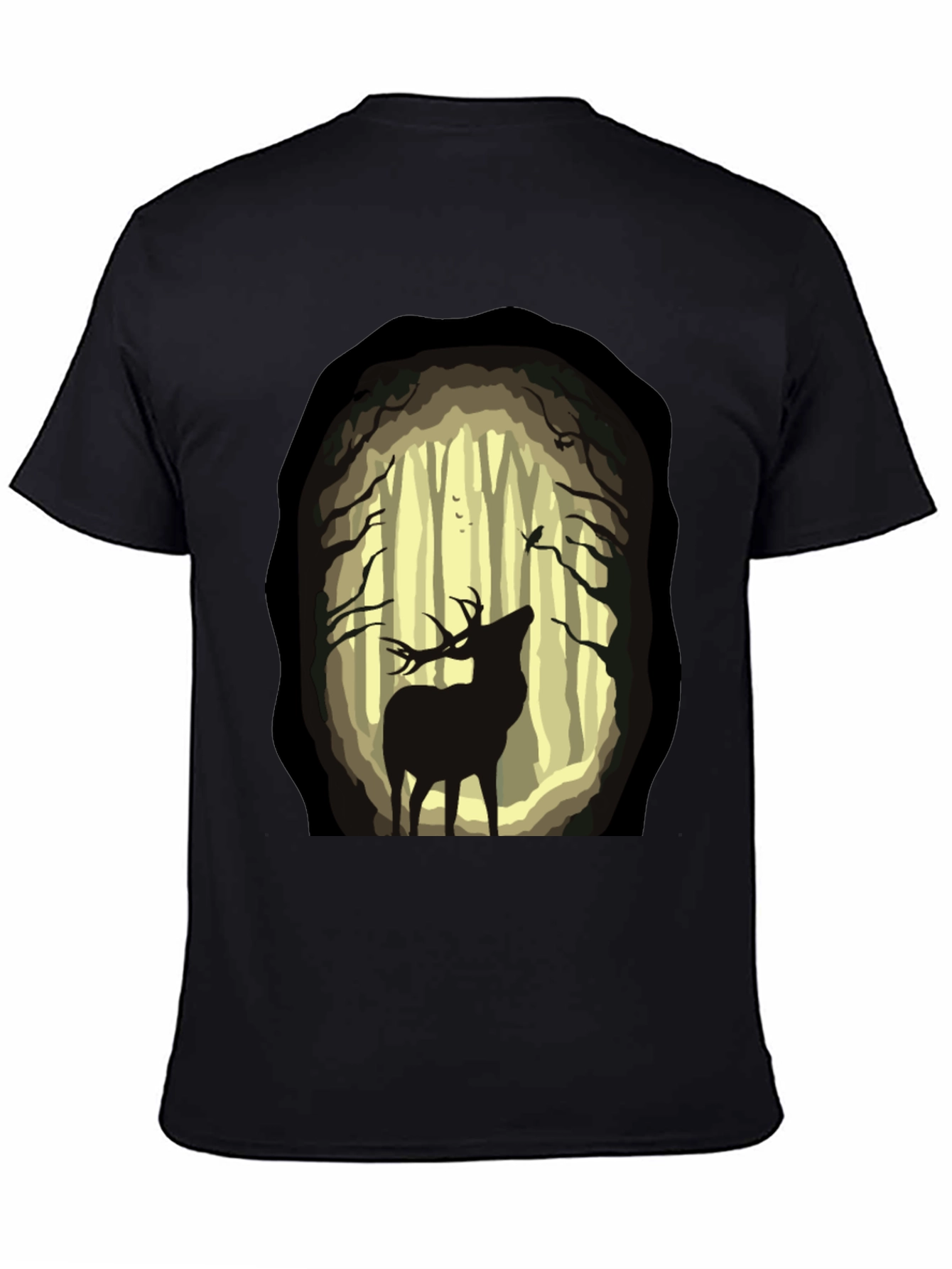 Deer in Forest Graphic Tee - Nature Lover T-Shirt