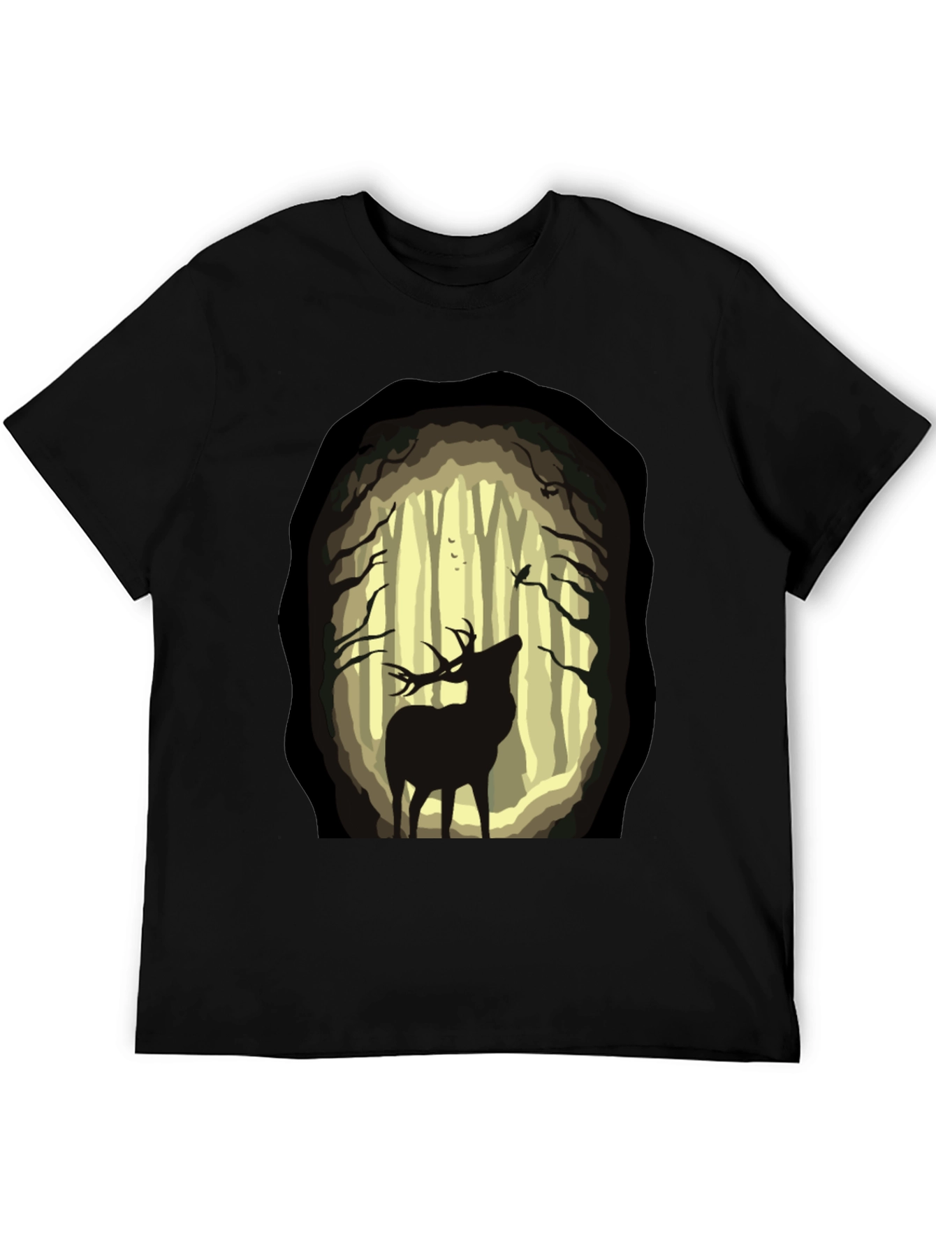 Deer in Forest Graphic Tee - Nature Lover T-Shirt