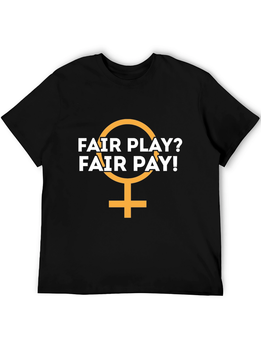 Fair Play? Fair Pay! Black Graphic T-Shirt