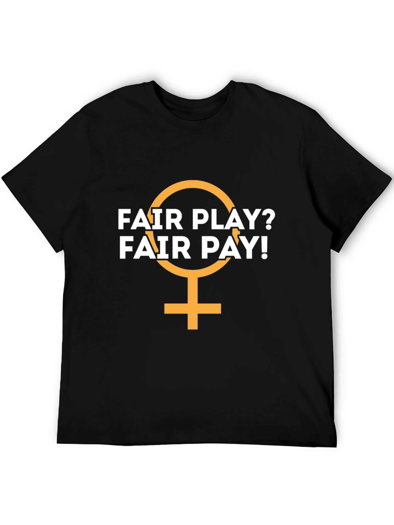 Fair Play? Fair Pay! Black Graphic T-Shirt