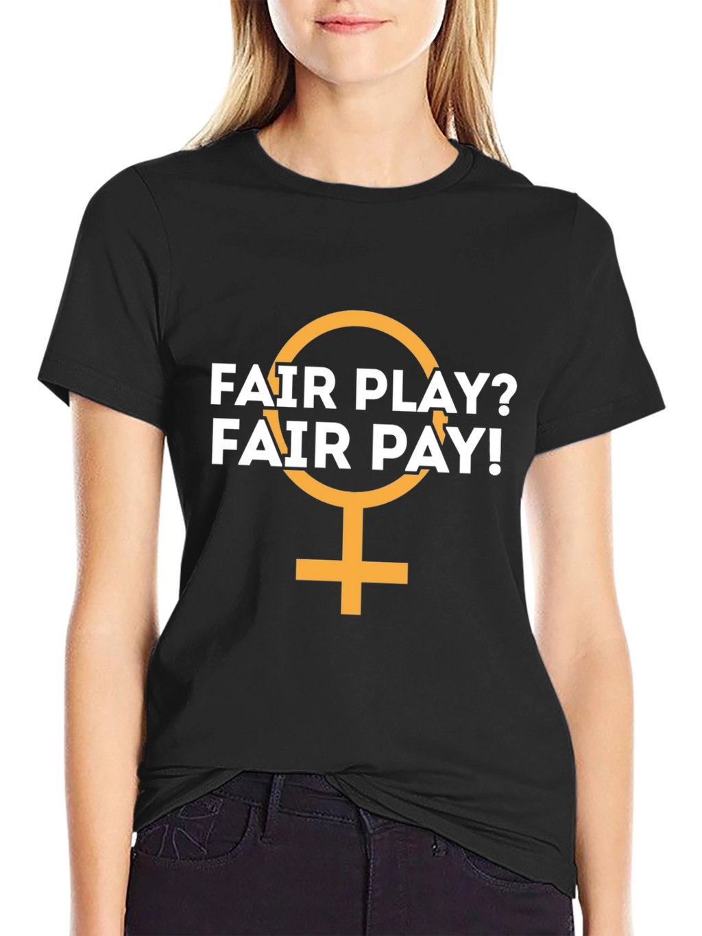 Fair Play? Fair Pay! Black Graphic T-Shirt