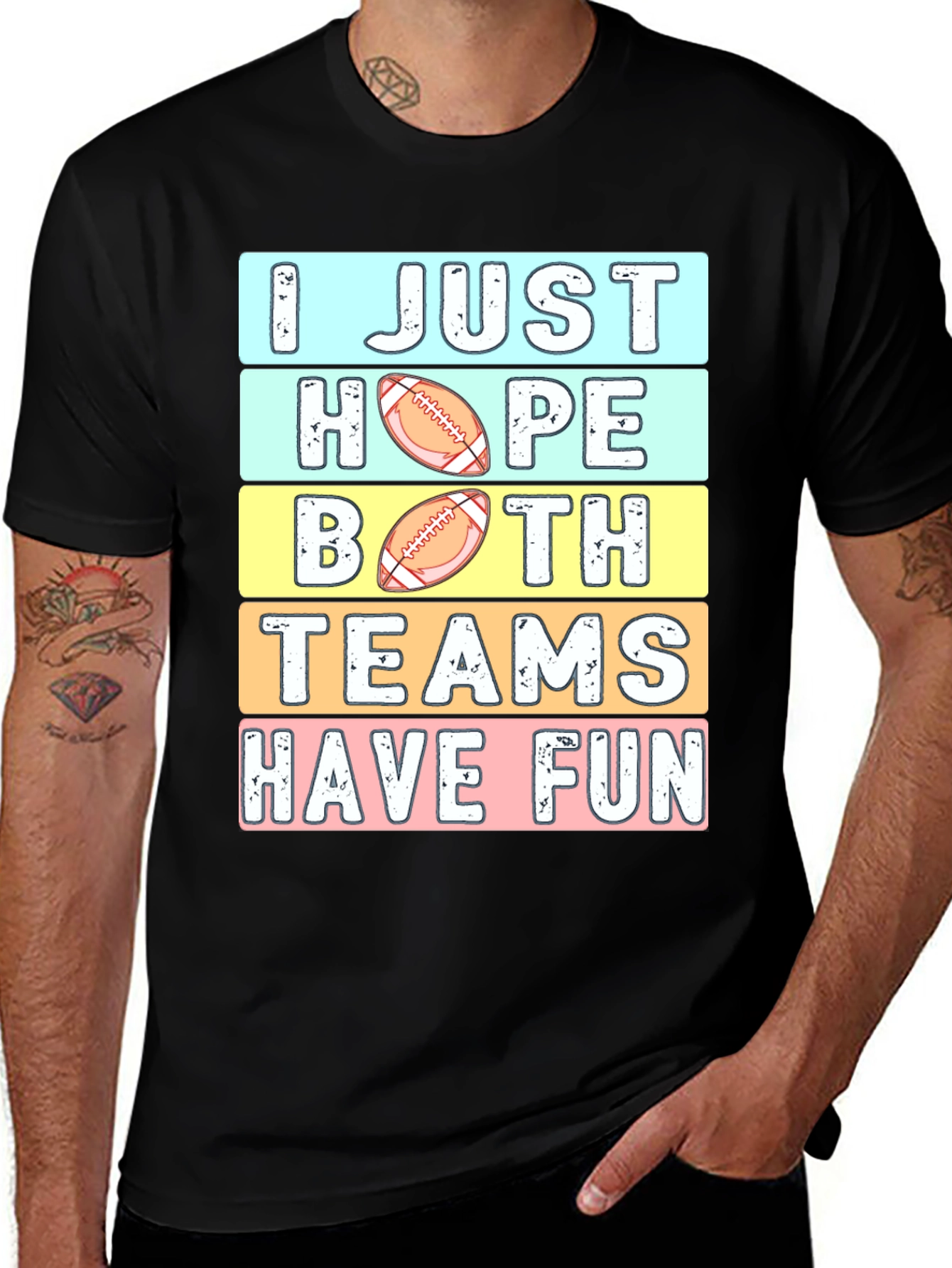 Funny Football T-Shirt: I Just Hope Both Teams Have Fun