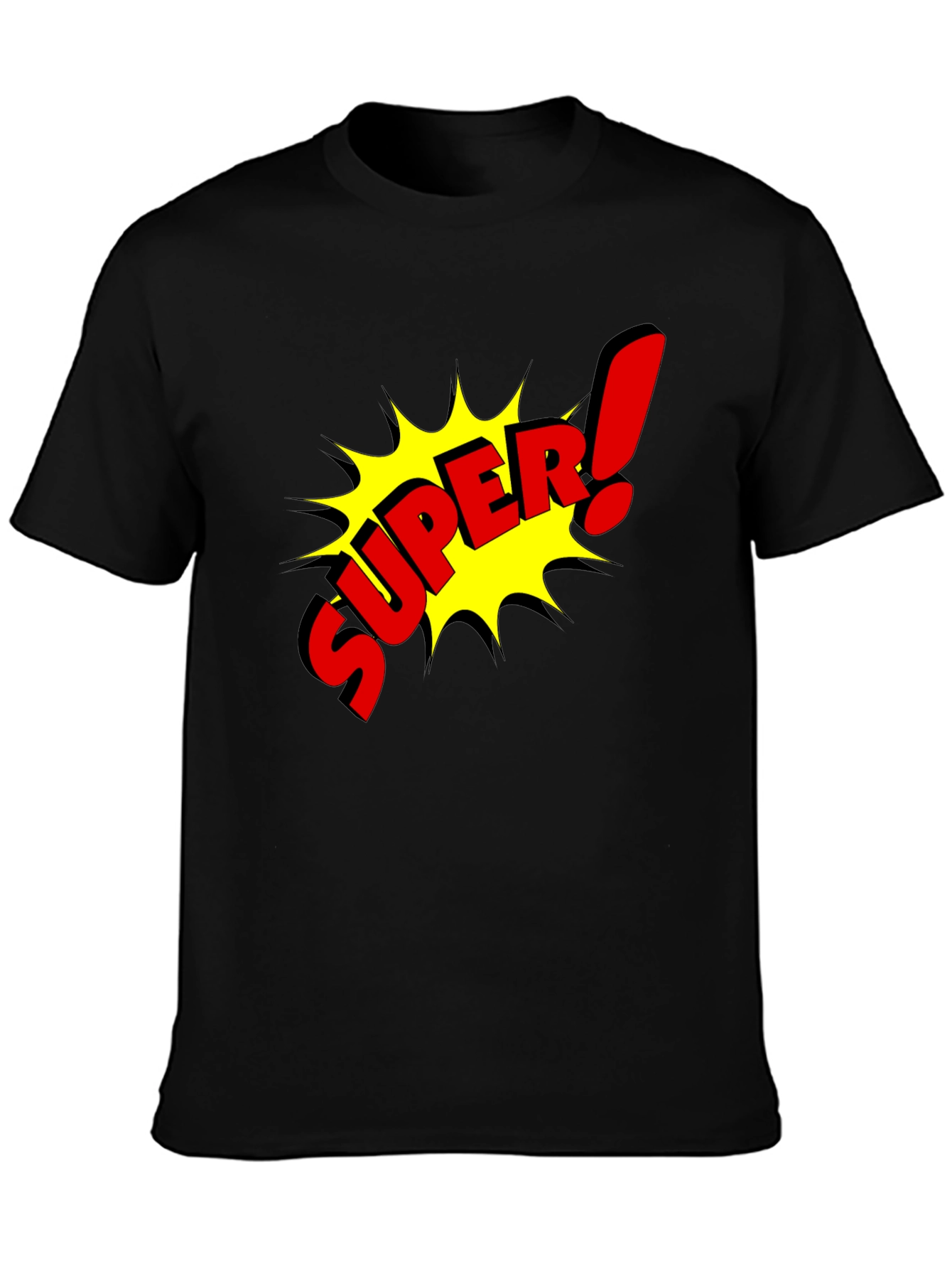 Super! Graphic T-Shirt - Black