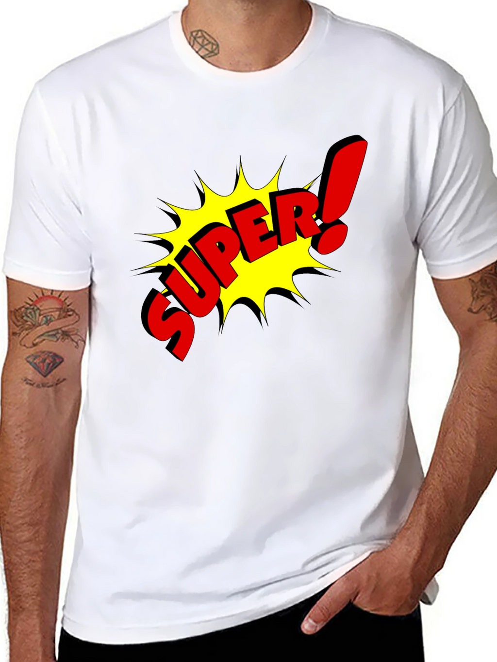 Super! Graphic T-Shirt - Black
