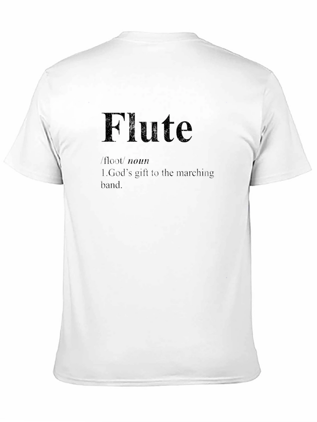 Flute Definition T-Shirt: Musician Marching Band Gift Tee
