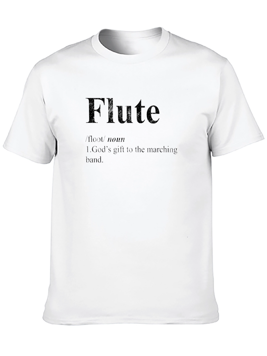 Flute Definition T-Shirt: Musician Marching Band Gift Tee