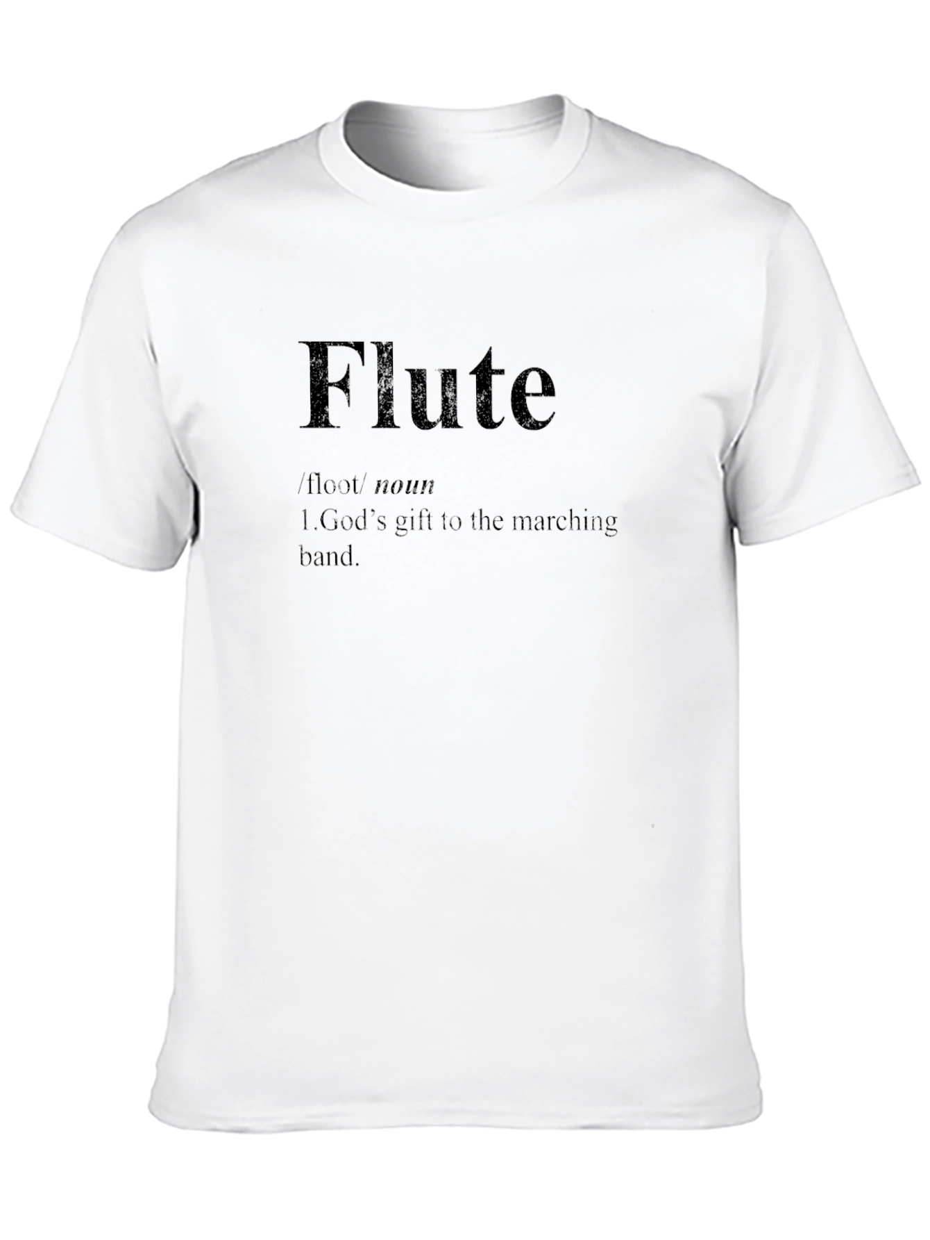 Flute Definition T-Shirt: Musician Marching Band Gift Tee