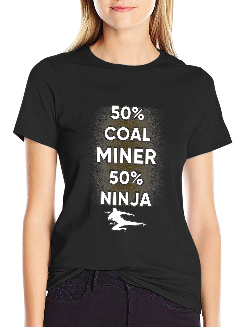 50% Coal Miner 50% Ninja Graphic Tee