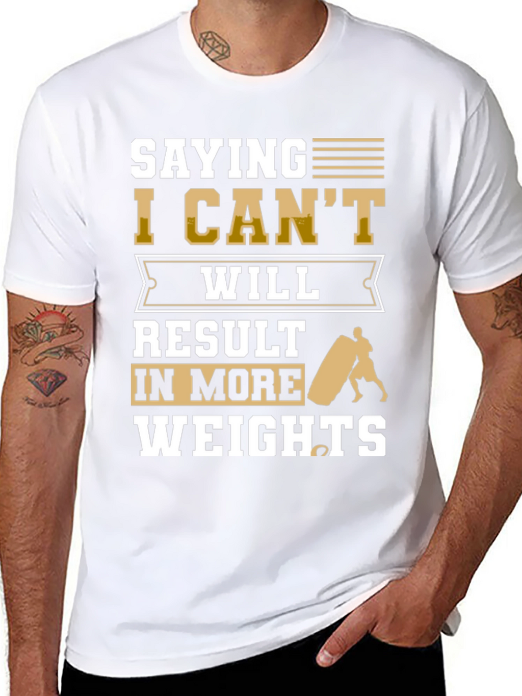 Motivational Gym T-Shirt - Lift More Weights