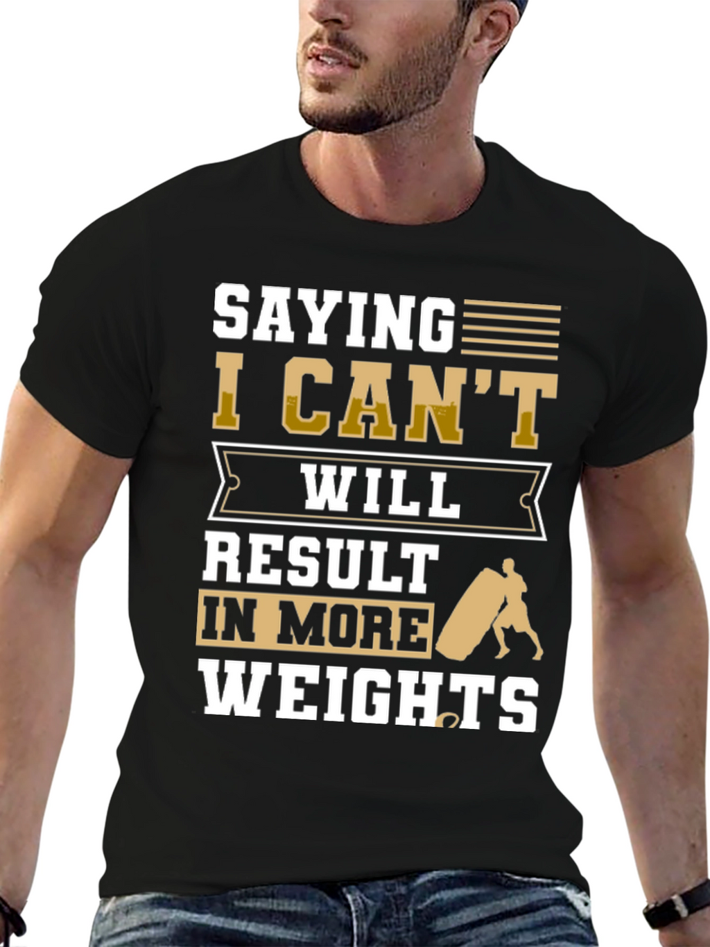 Motivational Gym T-Shirt - Lift More Weights