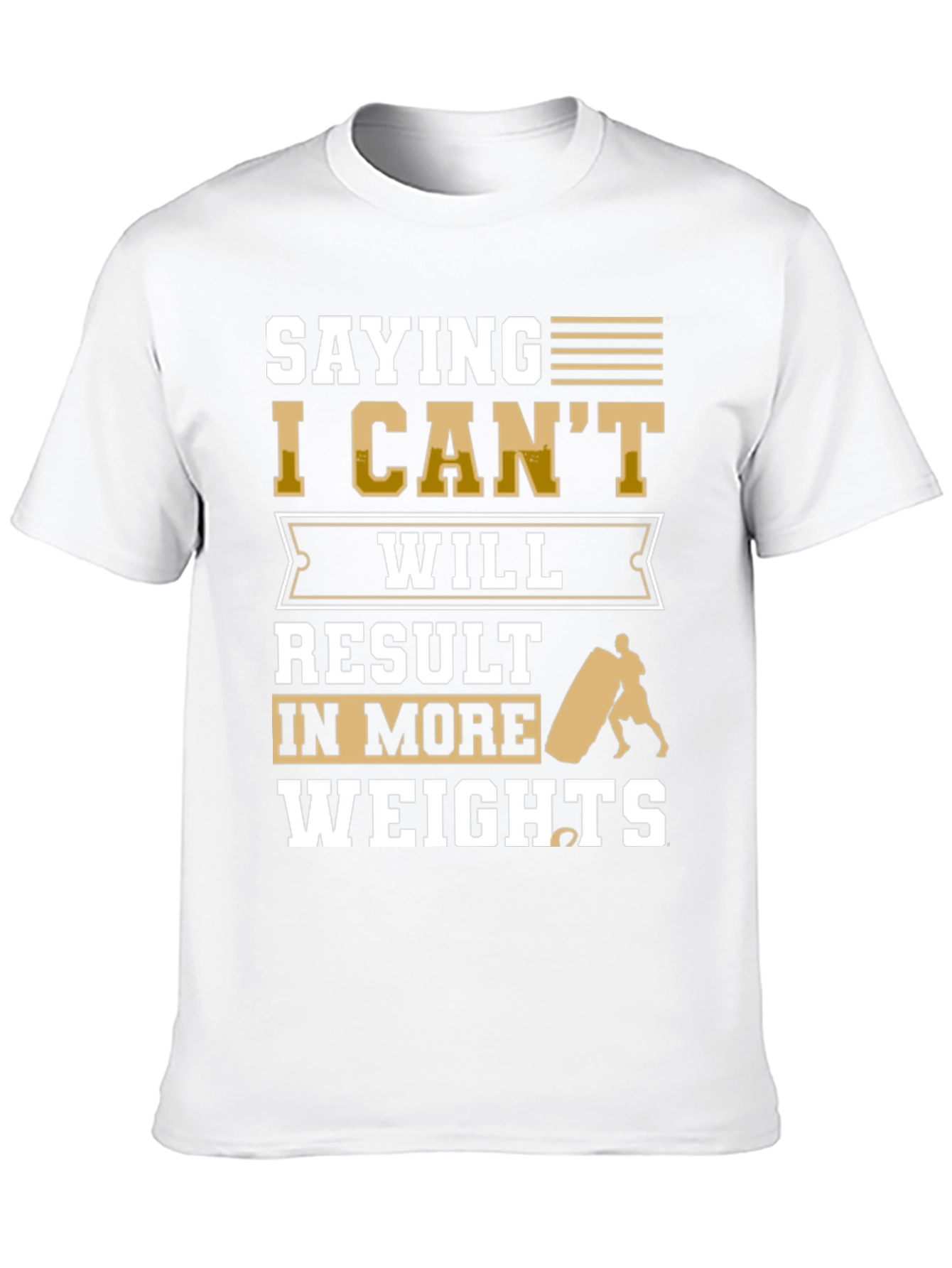 Motivational Gym T-Shirt - Lift More Weights