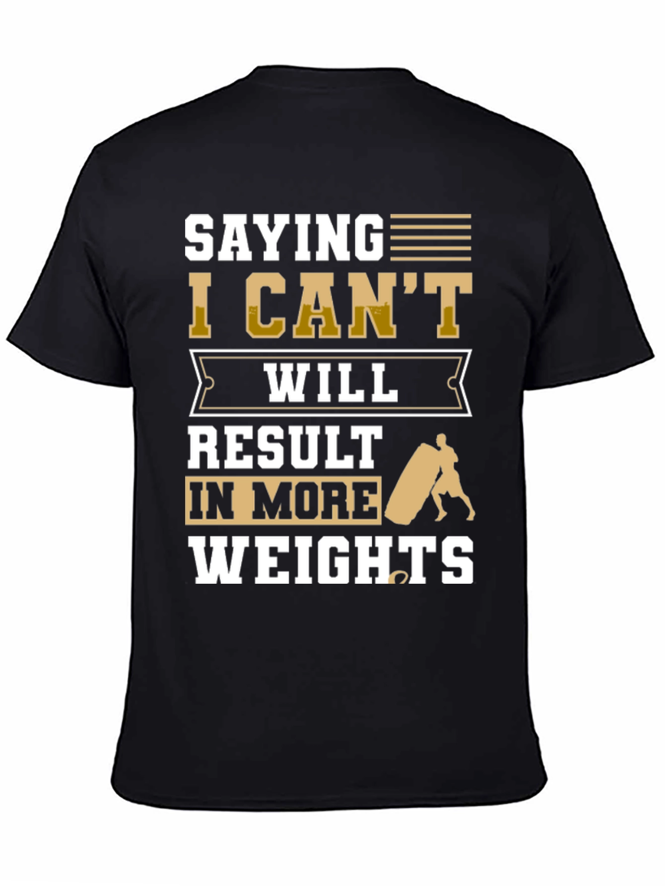 Motivational Gym T-Shirt - Lift More Weights