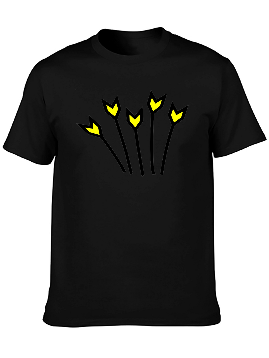 Arrow Burst Black Graphic T-Shirt