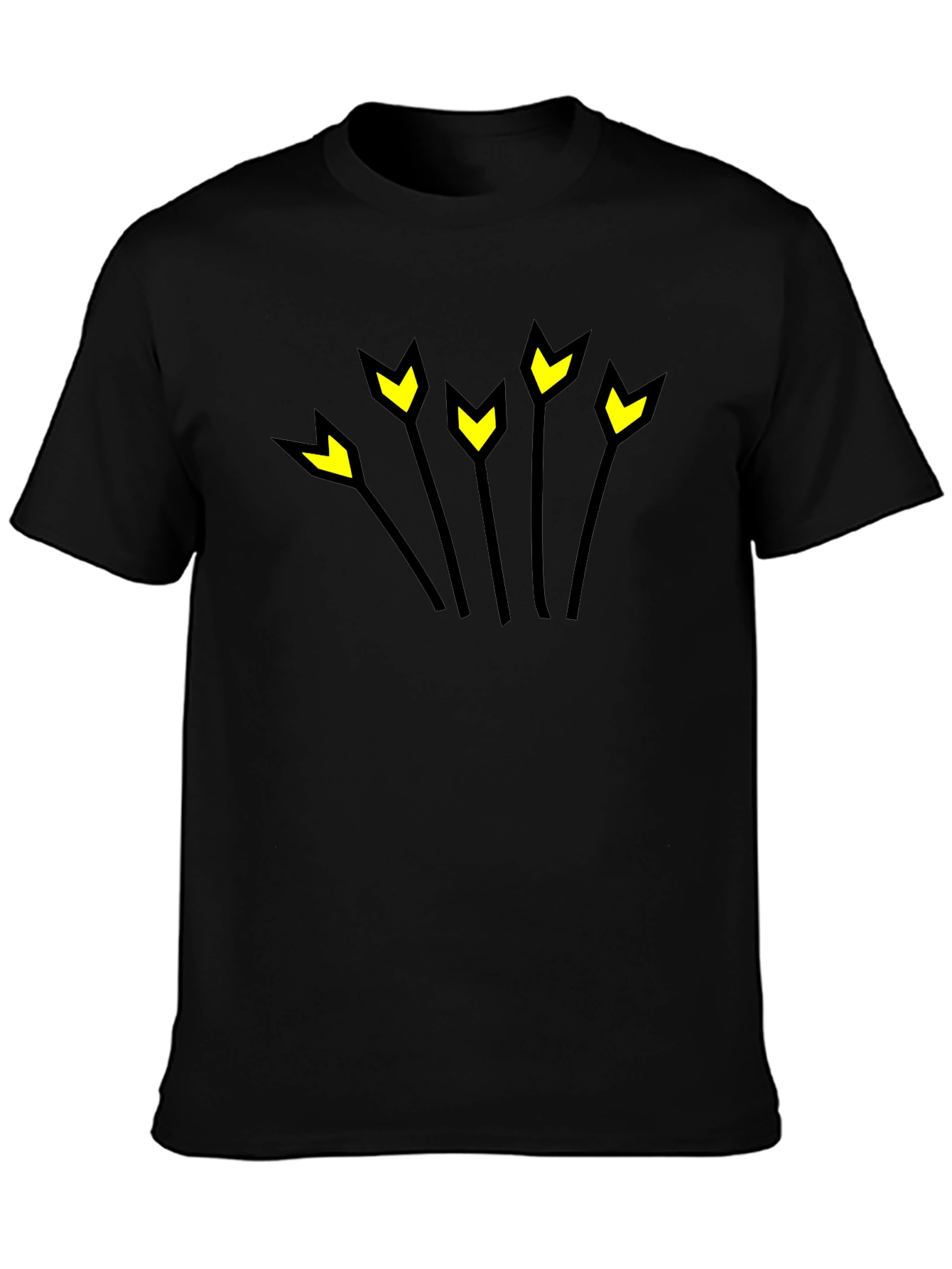 Arrow Burst Black Graphic T-Shirt