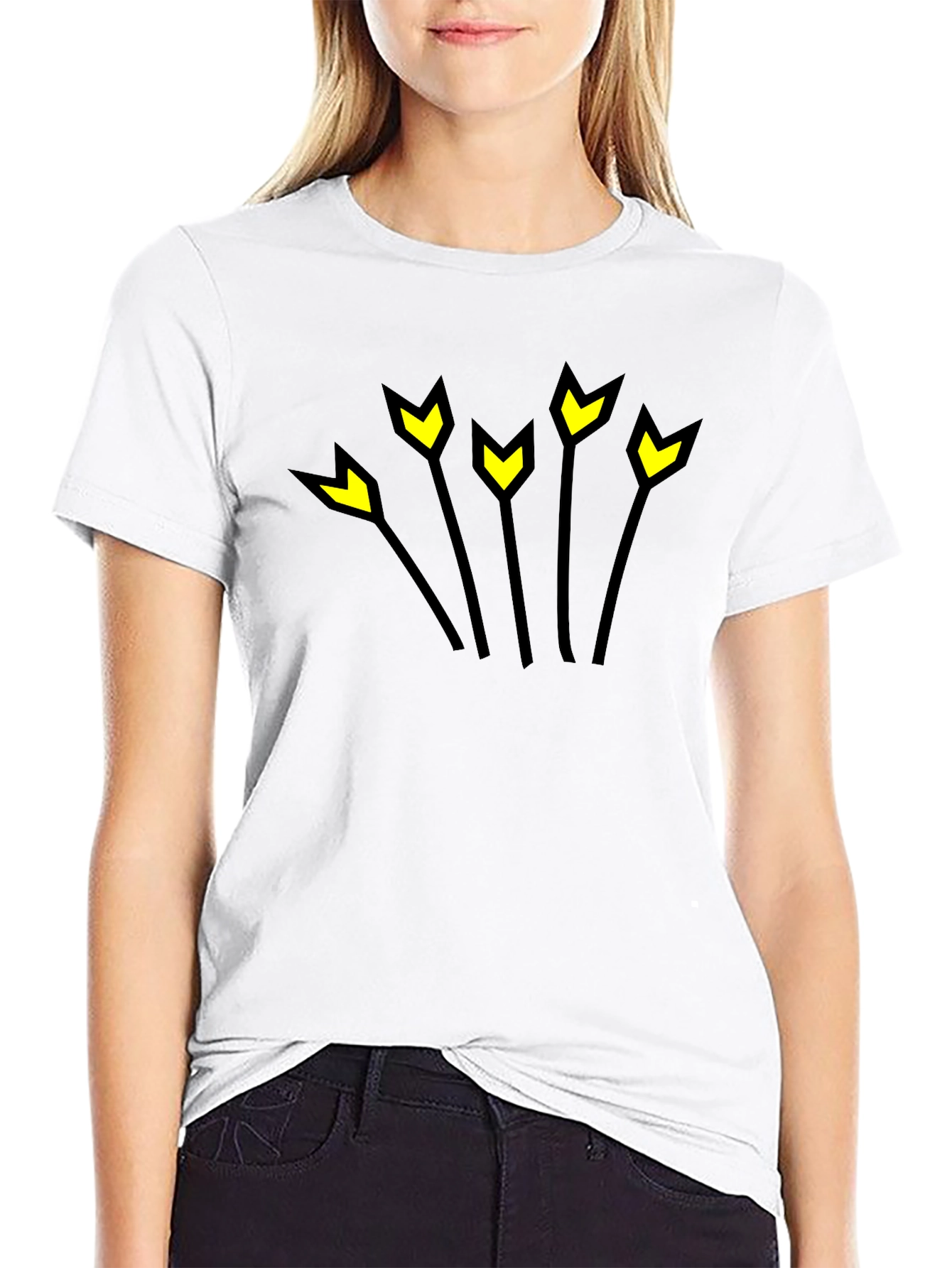 Arrow Burst Black Graphic T-Shirt