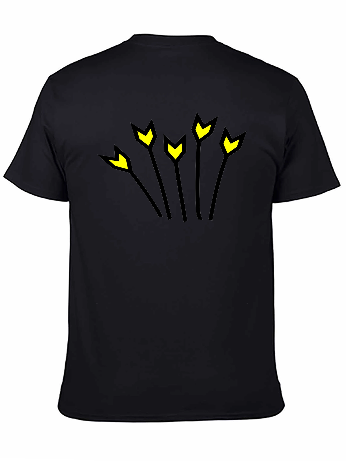 Arrow Burst Black Graphic T-Shirt