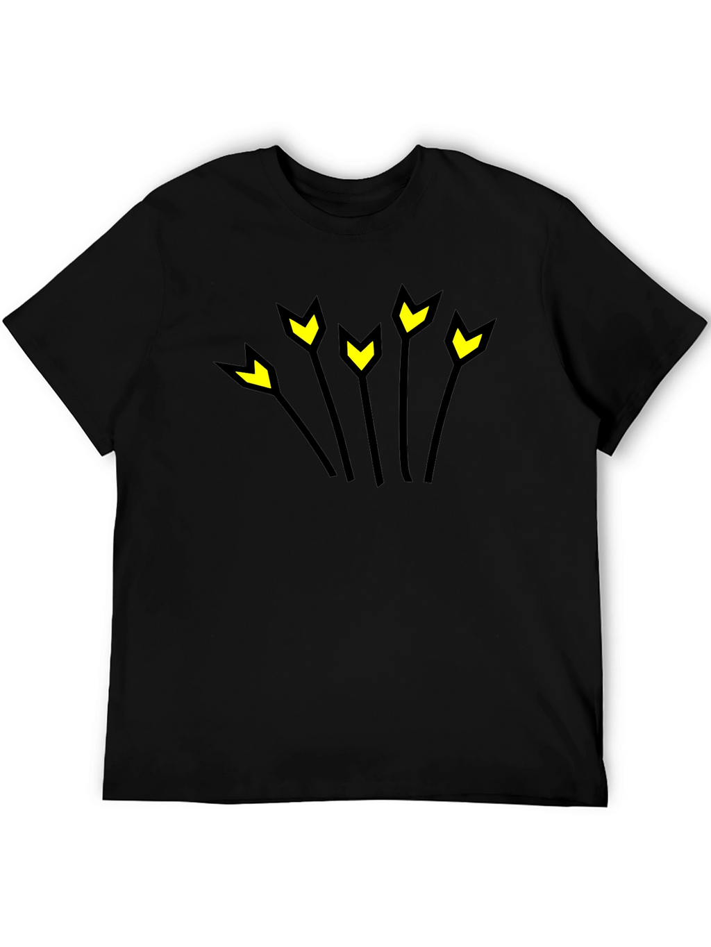 Arrow Burst Black Graphic T-Shirt