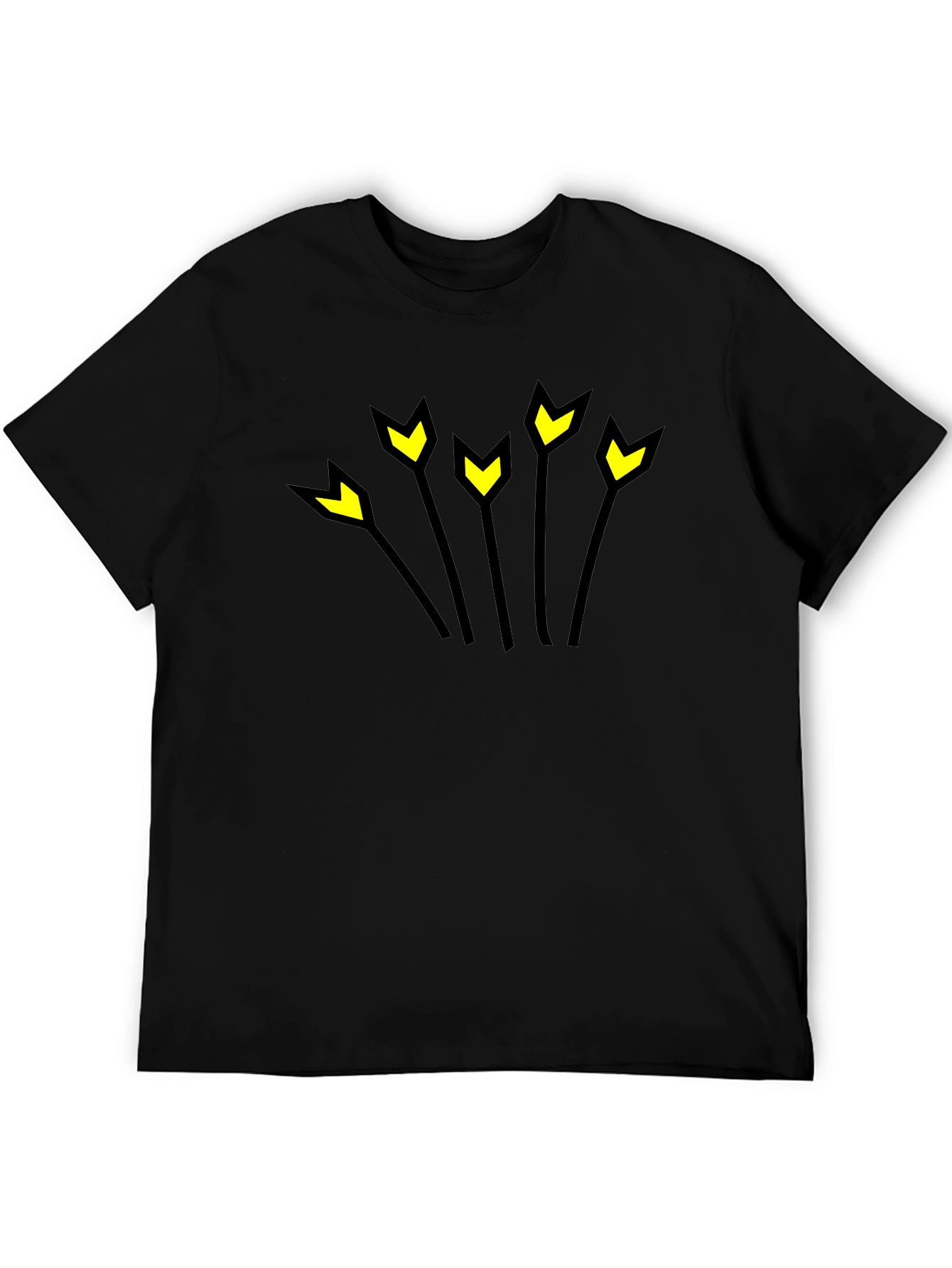 Arrow Burst Black Graphic T-Shirt