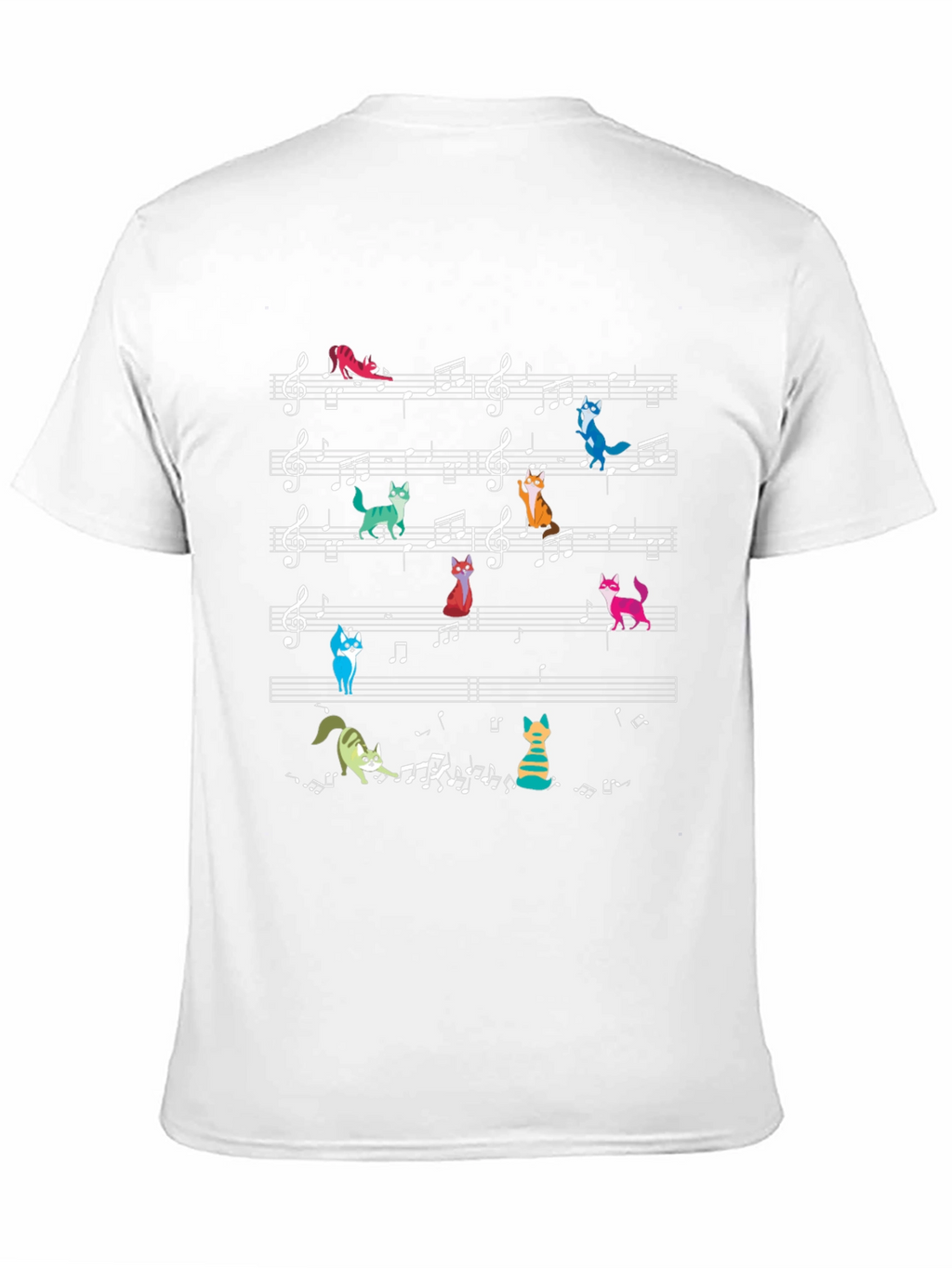 Musical Cats T-Shirt - Black