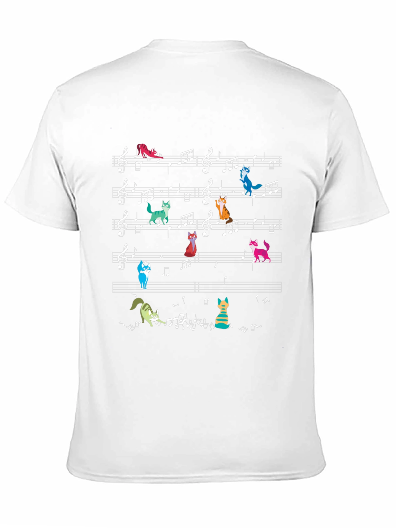 Musical Cats T-Shirt - Black